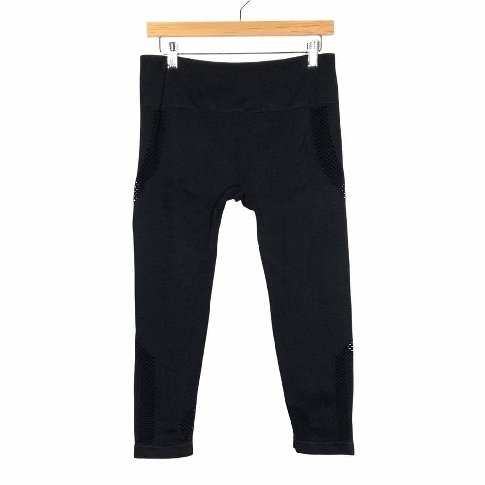 Electric Yoga Seamless Crop Leggings Large Black
